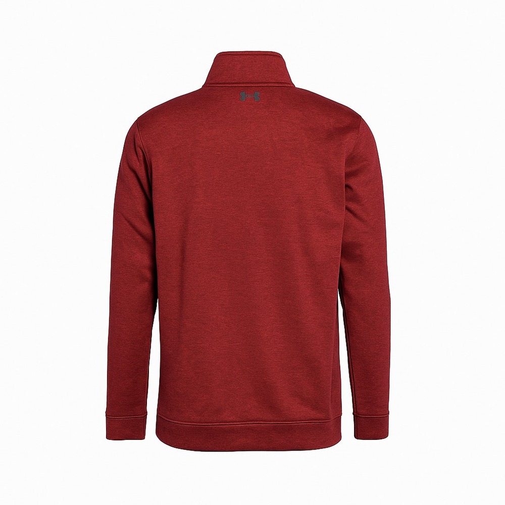 Under Armour Men's Medium Burgundy Quarter Zip Pullover Loose Fit ColdGear - Picture 3 of 5